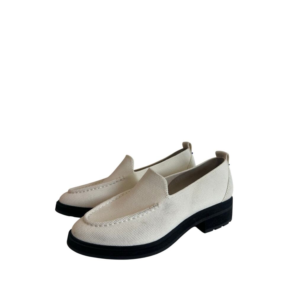 Rothy’s The Lug Loafers White Ivory Sz 7 Women’s Slip On Shoes- Nice, Faint Dirt